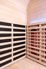 El Capitan 4-Person Outdoor Full Spectrum Infrared Sauna with Full-Body Medical-Grade Red Light Therapy and Smart WiFi App Control
