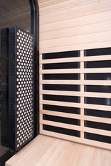 El Capitan 4-Person Outdoor Full Spectrum Infrared Sauna with Full-Body Medical-Grade Red Light Therapy and Smart WiFi App Control