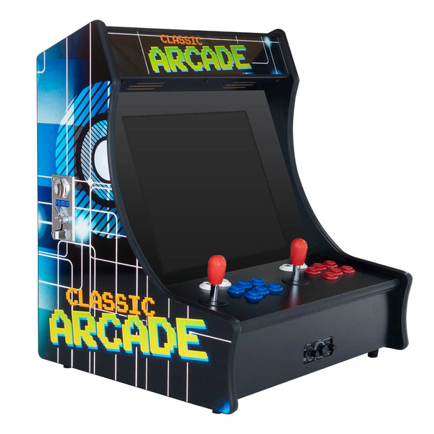 2P Mini Arcade Machine - 19" LCD | Portable Tabletop Arcade