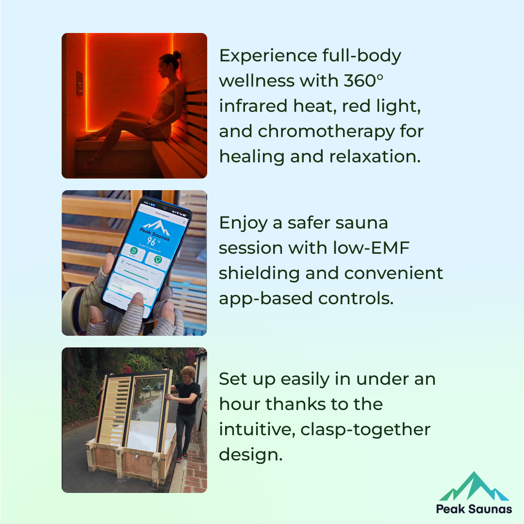Olympus 1-Person FAR Infrared Sauna with Smart WiFi App Control