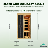 Olympus 1-Person FAR Infrared Sauna with Smart WiFi App Control