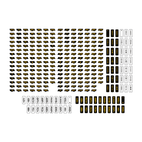 Asetek SimSports® Button Sticker Sheet