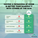 Peak Saunas Patagonia 2-Person Outdoor Full Spectrum Infrared Sauna with XL Medical-Grade Red Light Therapy and Smart WiFi App Control