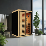 Everest 2-Person Full Spectrum Infrared Sauna with Full-Body Medical-Grade Red Light Therapy & Smart WiFi App Control