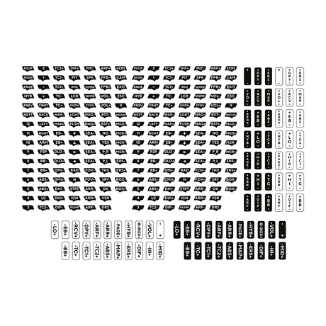 Asetek SimSports® Button Sticker Sheet