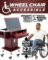 Elegant Tilt Cherrywood Cocktail Arcade Machine