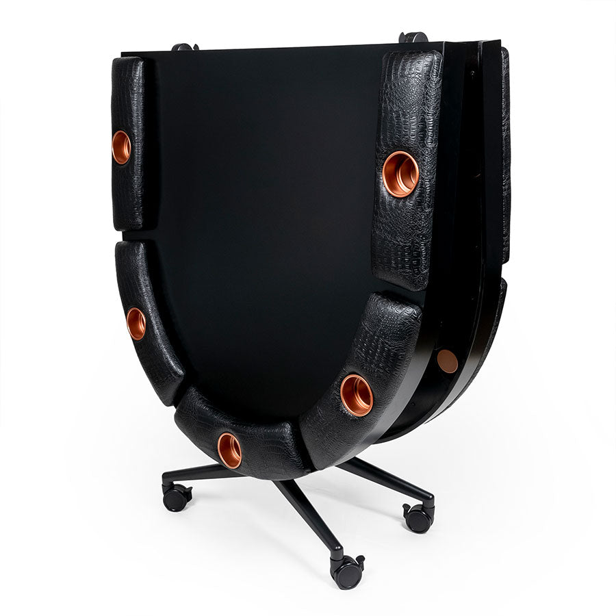Elite 10 Player Poker Table With Wood Finish