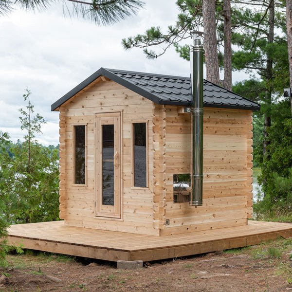 CT Georgian Cabin Sauna – Outdoor 4-Person Sauna with Modern Heating & Luxury Design