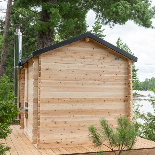 CT Georgian Cabin Sauna – Outdoor 4-Person Sauna with Modern Heating & Luxury Design