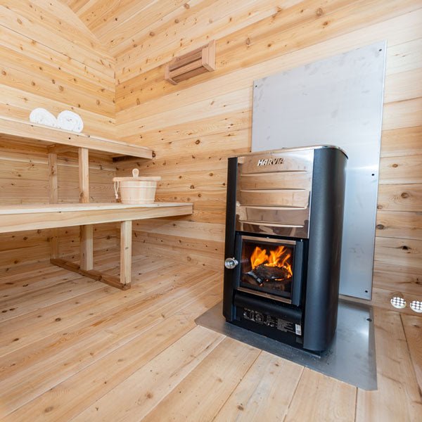 CT Georgian Cabin Sauna – Outdoor 4-Person Sauna with Modern Heating & Luxury Design