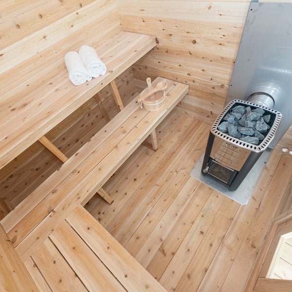 CT Georgian Cabin Sauna – Outdoor 4-Person Sauna with Modern Heating & Luxury Design