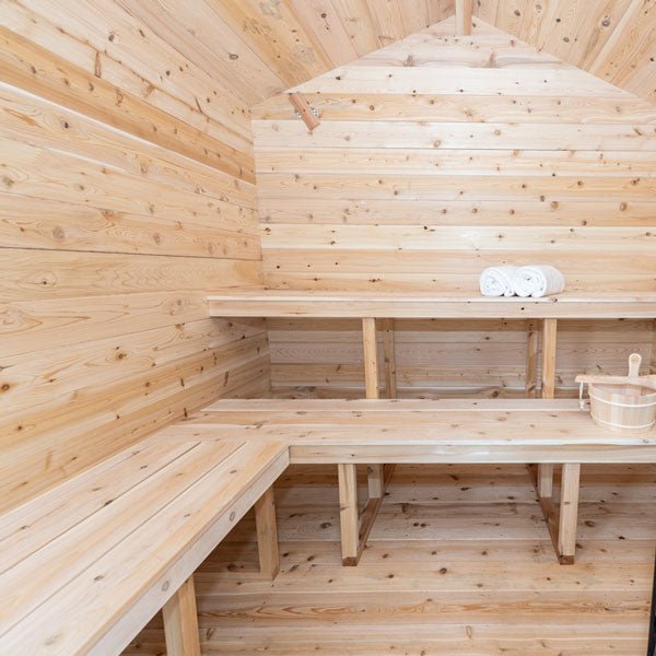 CT Georgian Cabin Sauna – Outdoor 4-Person Sauna with Modern Heating & Luxury Design