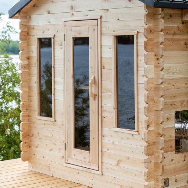 CT Georgian Cabin Sauna – Outdoor 4-Person Sauna with Modern Heating & Luxury Design