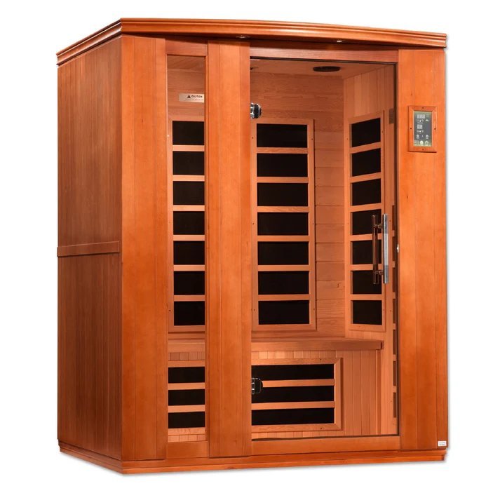 Dynamic Lugano "Elite" 3-Person Ultra Low EMF FAR Infrared Sauna – Canadian Hemlock
