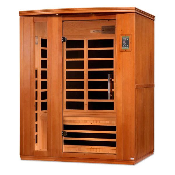 Dynamic Lugano "Elite" 3-Person Ultra Low EMF FAR Infrared Sauna – Canadian Hemlock