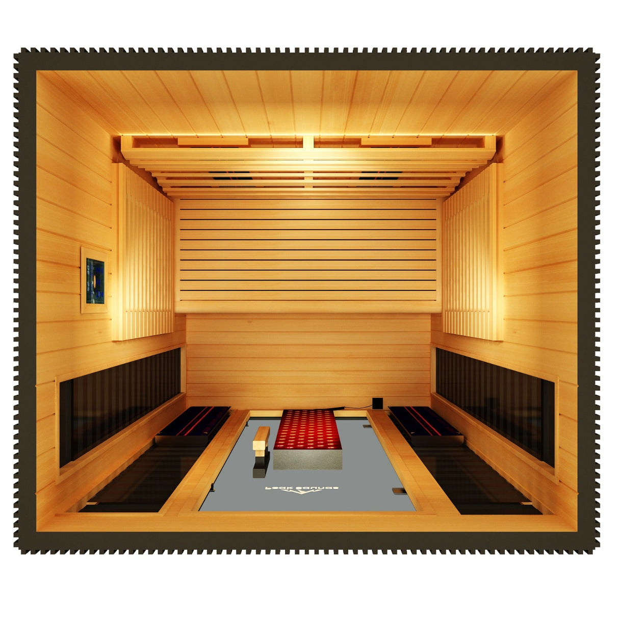 Patagonia 2-Person Outdoor Full Spectrum Infrared Sauna with Full-Body Medical-Grade Red Light Therapy and Smart WiFi App Control
