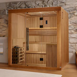 Golden Designs 2025 "Osla Edition" 6-Person Traditional Sauna – Canadian Red Cedar & Pacific Premium Clear Cedar