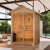 Golden Designs "Arlberg" 3-Person Traditional Outdoor Sauna - Canadian Hemlock