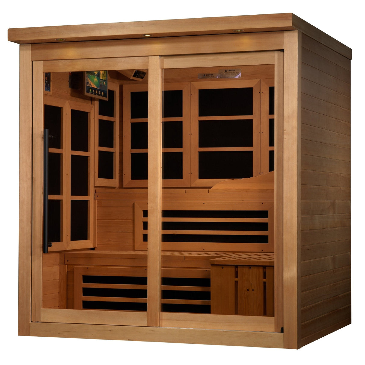 Golden Designs Monaco Limited Edition GDI-6996-02 Near Zero EMF 6-Person FAR Infrared Sauna