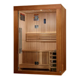 Golden Designs "Sundsvall Edition" 2 Person Traditional Sauna - Canadian Red Cedar Interior and Pacific Premium Clear Cedar Exterior