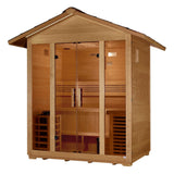 Golden Designs "Vorarlberg" 5-Person Traditional Outdoor Sauna - Canadian Hemlock
