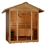 Golden Designs "Vorarlberg" 5-Person Traditional Outdoor Sauna - Canadian Hemlock
