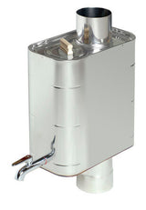 Harvia Pro 20 BK WH Sauna Stove Package – 24kW Wood-Burning Stove with Chimney, Water Heater & Stones