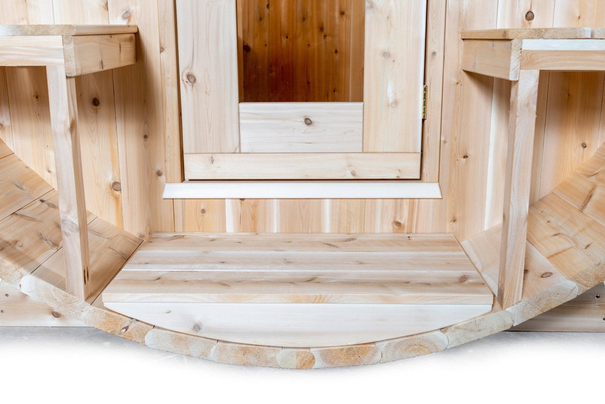 LeisureCraft Serenity Barrel Sauna – Fits 3-4 People