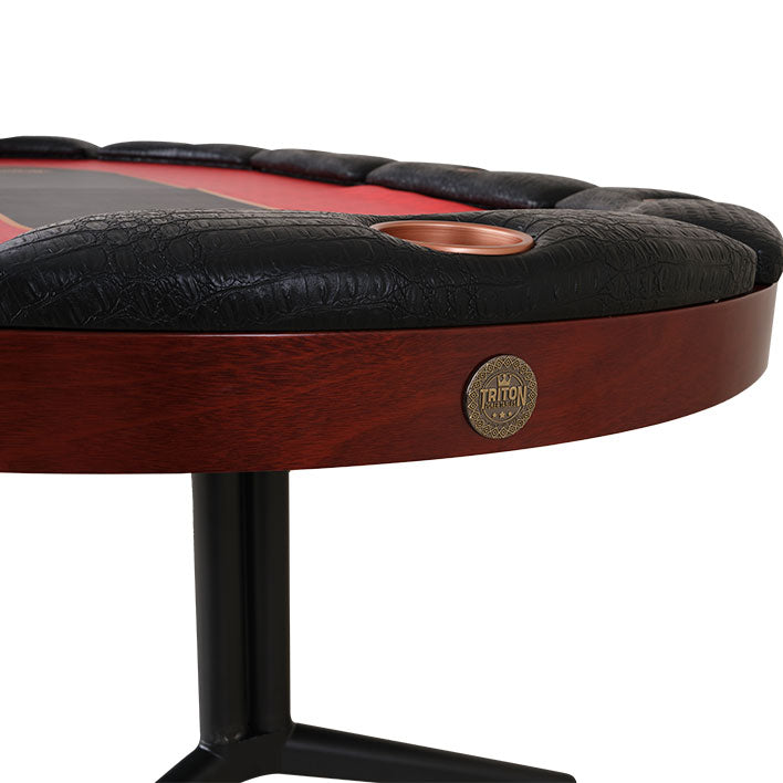 Elite 10 Player Poker Table With Wood Finish