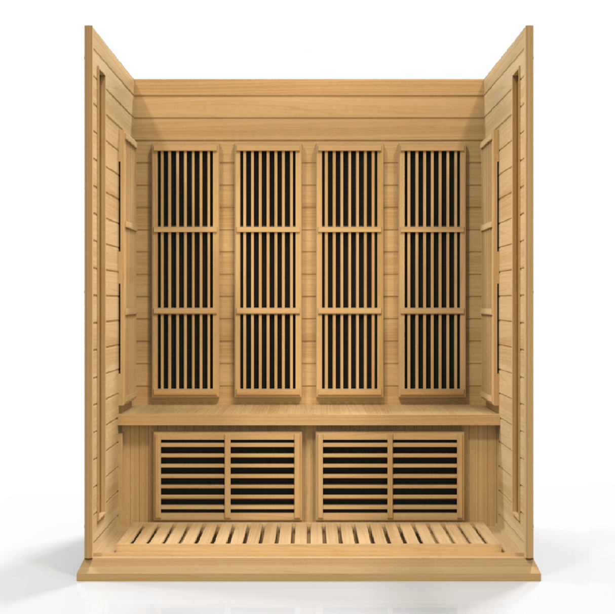 Maxxus 4-Person Low EMF FAR Infrared Sauna – Canadian Hemlock