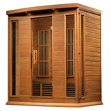 Maxxus 4-Person Low EMF FAR Infrared Sauna – Canadian Red Cedar
