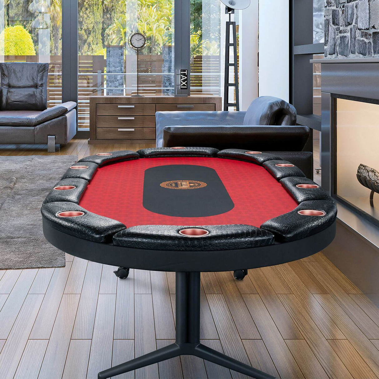 Triton 90" Premium 10 Player Folding Poker Table