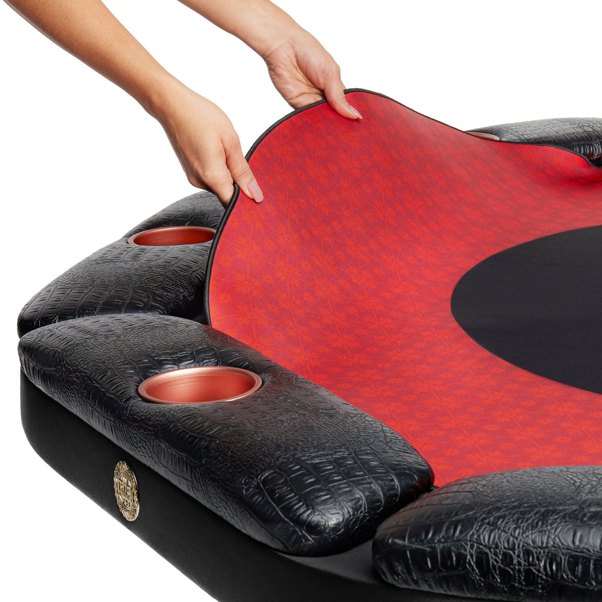 8 Player Poker Table + 8 Chairs + 1 Extra Mat