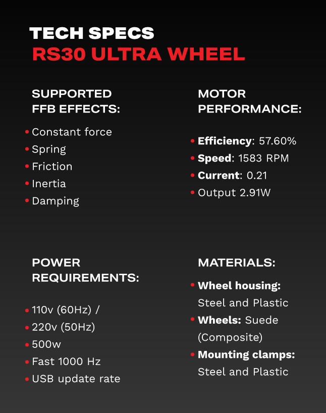 RS30 Ultra Force Feedback Wheel