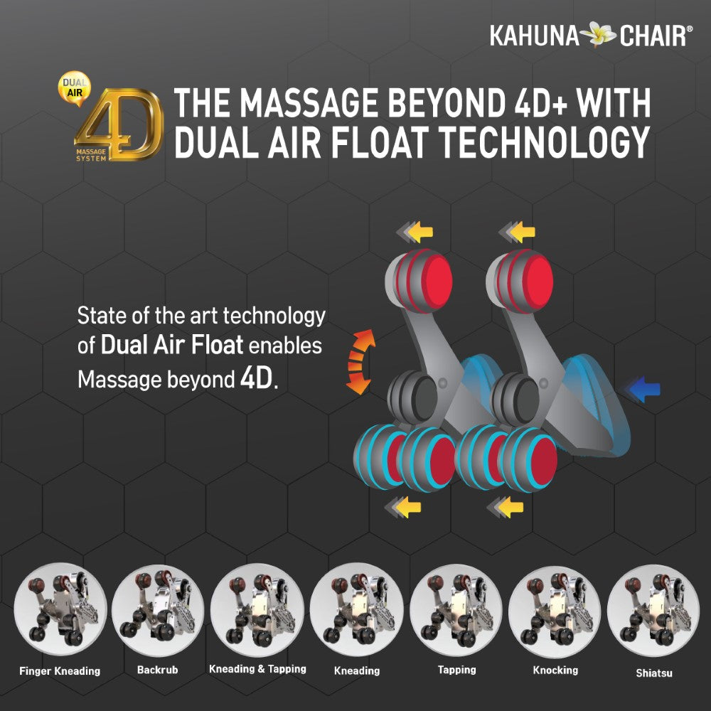 Kahuna Chair SM-9300 Premium 4D Massage Chair with Body Scan & Dual Heating
